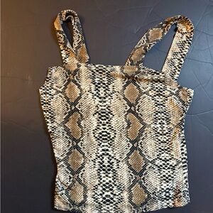 Snake Print Tank Top